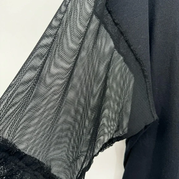 Free People Still Got It Top Small Mesh Bell Sleeves Witchy Whimsigoth Fairycore - Picture 5 of 10